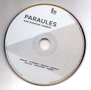 CD Iannis Xenakis: Paraules