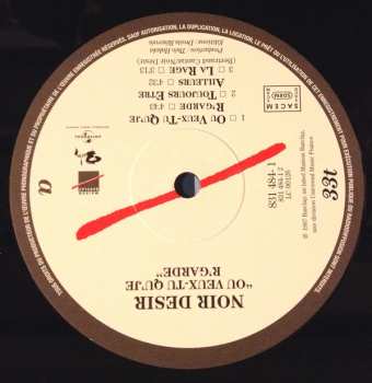 LP Noir Désir: Où Veux-Tu Qu'Je R'garde LTD