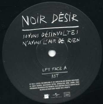 2LP Noir Désir: Soyons Désinvoltes, N'Ayons L'Air De Rien