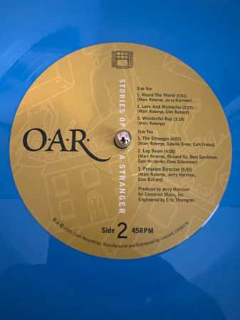 2LP O.A.R.: Stories Of A Stranger