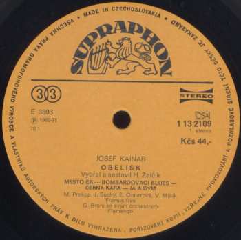 LP Josef Kainar: Obelisk