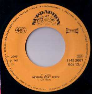 SP OK Band: Nemůžu Psát Texty / Žižkovská Zeď