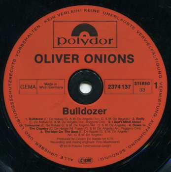 LP Oliver Onions: Bulldozer