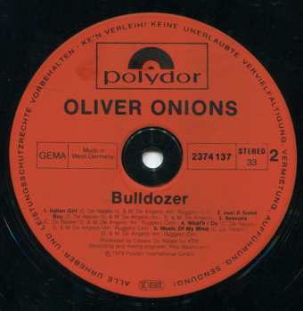 LP Oliver Onions: Bulldozer