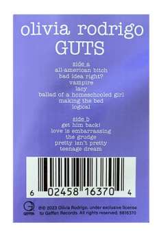 LP Olivia Rodrigo: Guts LTD | PIC