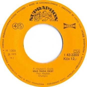 SP Olympic: Máš Ráda Déšť • Nezapomeň