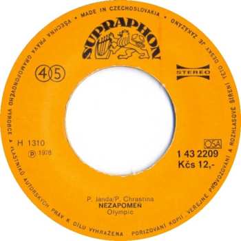 SP Olympic: Máš Ráda Déšť • Nezapomeň