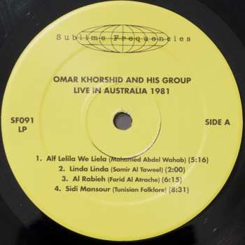 LP Omar Khorshid And His Group: Live In Australia 1981