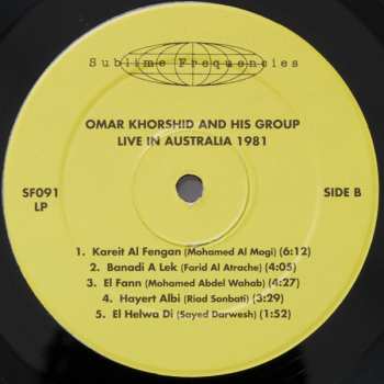 LP Omar Khorshid And His Group: Live In Australia 1981
