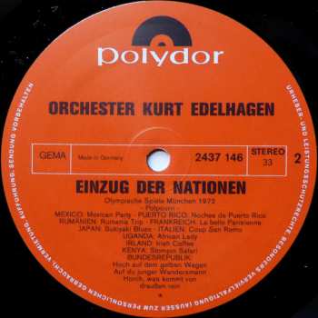 2LP/Zestaw pudełkowy Orchester Kurt Edelhagen: Einzug Der Nationen