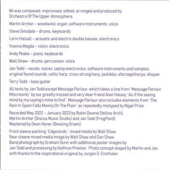 CD Orchestra Of The Upper Atmosphere: θ6