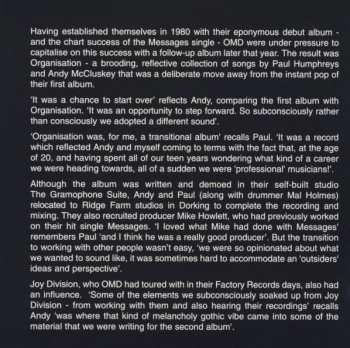 CD Orchestral Manoeuvres In The Dark: Organisation