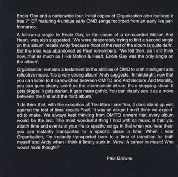 CD Orchestral Manoeuvres In The Dark: Organisation