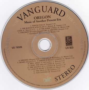 CD Oregon: Music Of Another Present Era