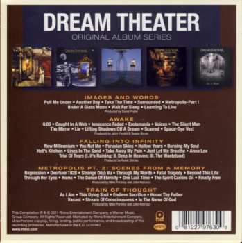 5CD/Zestaw pudełkowy Dream Theater: Original Album Series