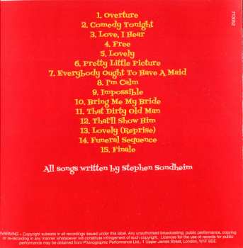 CD "A Funny Thing Happened On The Way To The Forum" Original Broadway Cast: A Funny Thing Happened On The Way To The Forum