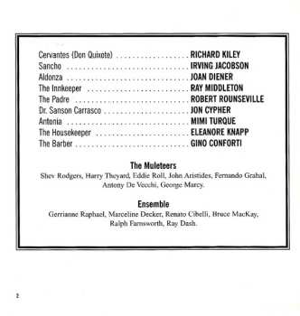 CD Ray Middleton: Man Of La Mancha (Original Cast Album)