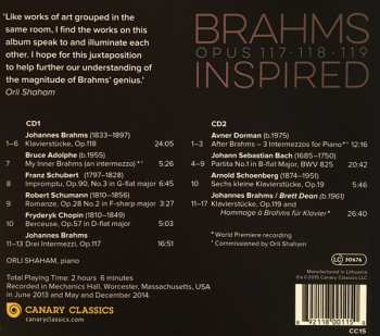 2CD Orli Shaham: Brahms Inspired