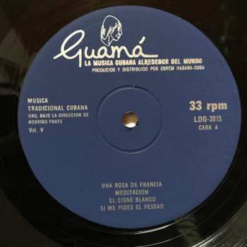 LP Orquesta Rodrigo Prats: Música Tradicional Cubana Vol. 5