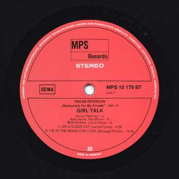 6LP/Zestaw pudełkowy Oscar Peterson: Exclusively For My Friends LTD