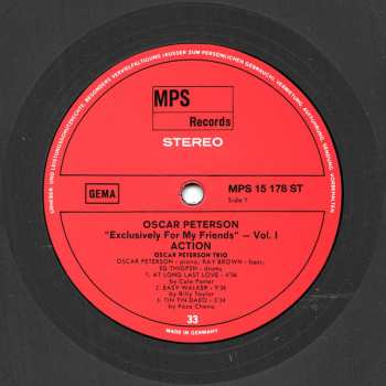 6LP/Zestaw pudełkowy Oscar Peterson: Exclusively For My Friends LTD