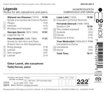 SACD Oskar Laznik: Legende
