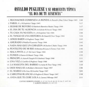 CD Osvaldo Pugliese Y Su Orquesta Típica: El Día De Tu Ausencia