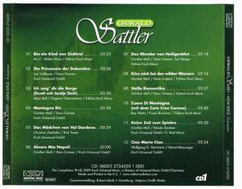 3CD/Zestaw pudełkowy Oswald Sattler: Meine Berge Dolomiten