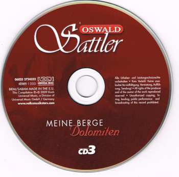 3CD/Zestaw pudełkowy Oswald Sattler: Meine Berge Dolomiten