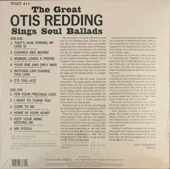 LP Otis Redding: The Great Otis Redding Sings Soul Ballads LTD | CLR