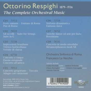 8CD/Zestaw pudełkowy Ottorino Respighi: The Complete Orchestral Music