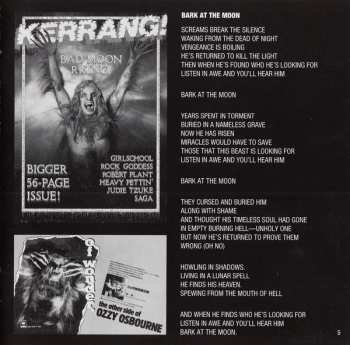 CD Ozzy Osbourne: Bark At The Moon