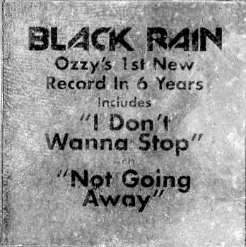 CD Ozzy Osbourne: Black Rain