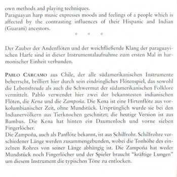 CD Pablo Cárcamo: Harp & Flutes From The Andes