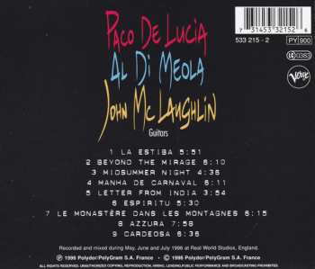 CD Paco De Lucía: The Guitar Trio