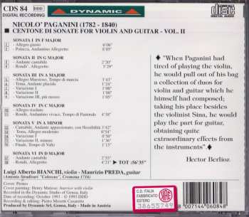 3CD/Zestaw pudełkowy Niccolò Paganini: Centone Di Sonate For Violin And Guitar - Complete Edition