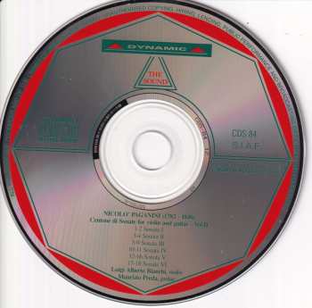 3CD/Zestaw pudełkowy Niccolò Paganini: Centone Di Sonate For Violin And Guitar - Complete Edition