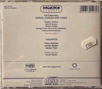 CD Pál Esterházy: Énekek, Táncok 'S Nóták = Songs, Dances And Tunes