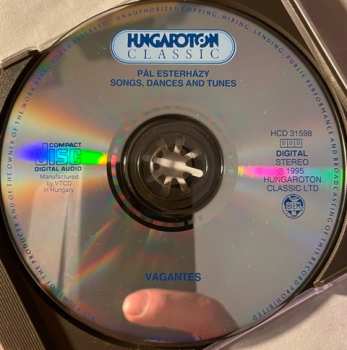 CD Pál Esterházy: Énekek, Táncok 'S Nóták = Songs, Dances And Tunes