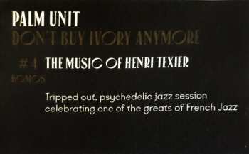 LP Palm Unit: Don't Buy Ivory Anymore - The Music Of Henri Texier