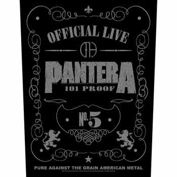 Merch Pantera: Zádová Nášivka 101 Proof
