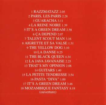 CD Paolo Conte: Razmataz