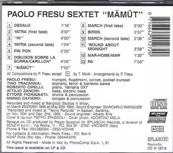 CD Paolo Fresu: "Mamut" Music For A Mime
