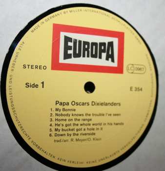 LP Papa Oscars Dixielanders: Papa Oscars Dixielanders