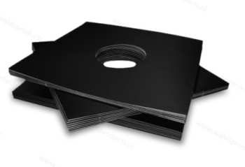 Technologia audio Papírový obal na LP se středovými otvory černý