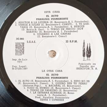 LP Paralisis Permanente: El Acto - Transparent Red Vinyl