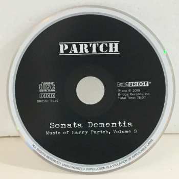 CD Harry Partch: Sonata Dementia