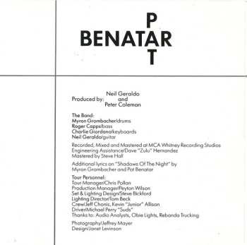 CD Pat Benatar: Get Nervous