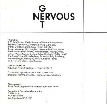 CD Pat Benatar: Get Nervous