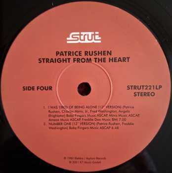 2LP Patrice Rushen: Straight From The Heart